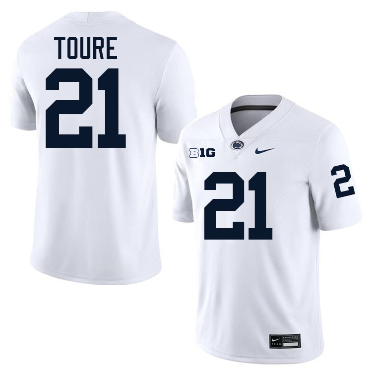 Vaboue Toure Penn State Jersey,PSU Nittany Lions #21 Vaboue Toure Football Uniforms-White